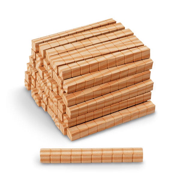 TB25774-Wood-Like Foam Base 10 Blocks - Pkg. of 50 Rods