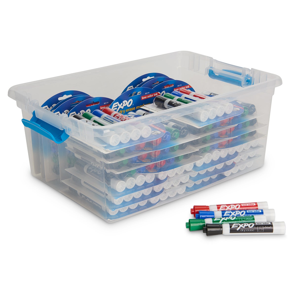 TB26023-EXPO® Low-Odor Dry-Erase Chisel-Tip Markers  Set of 144
