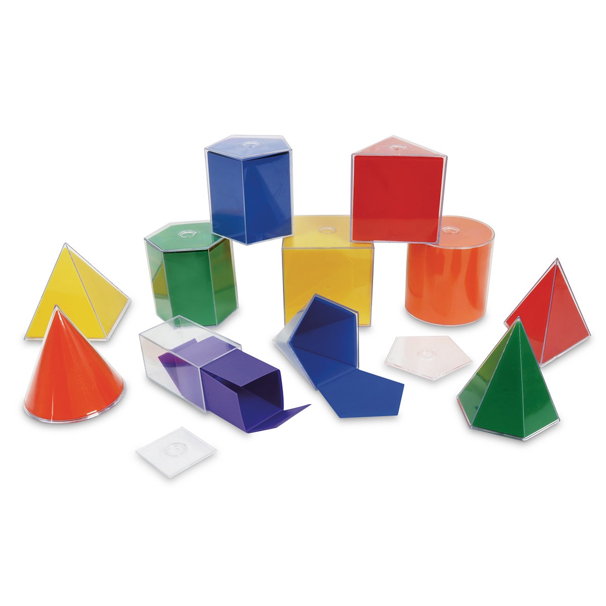 TB26561-Advanced 2-D/3-D Geometric Solids - Set of 11