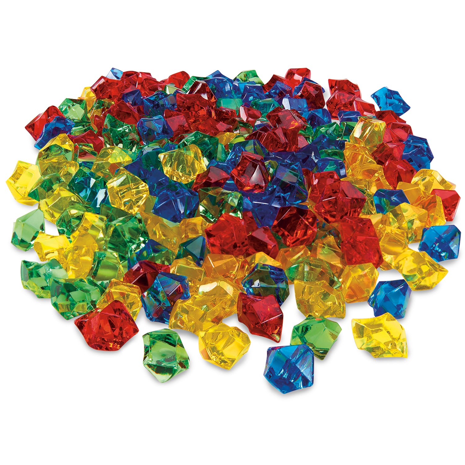 TB26970-Transparent Counting Jewels - 200 Pieces - 4 Colors