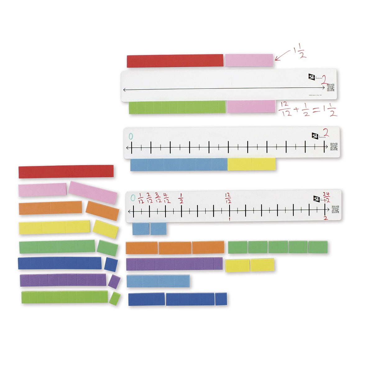 TB26975-Magnetic Fraction Number Line Set - Introductory