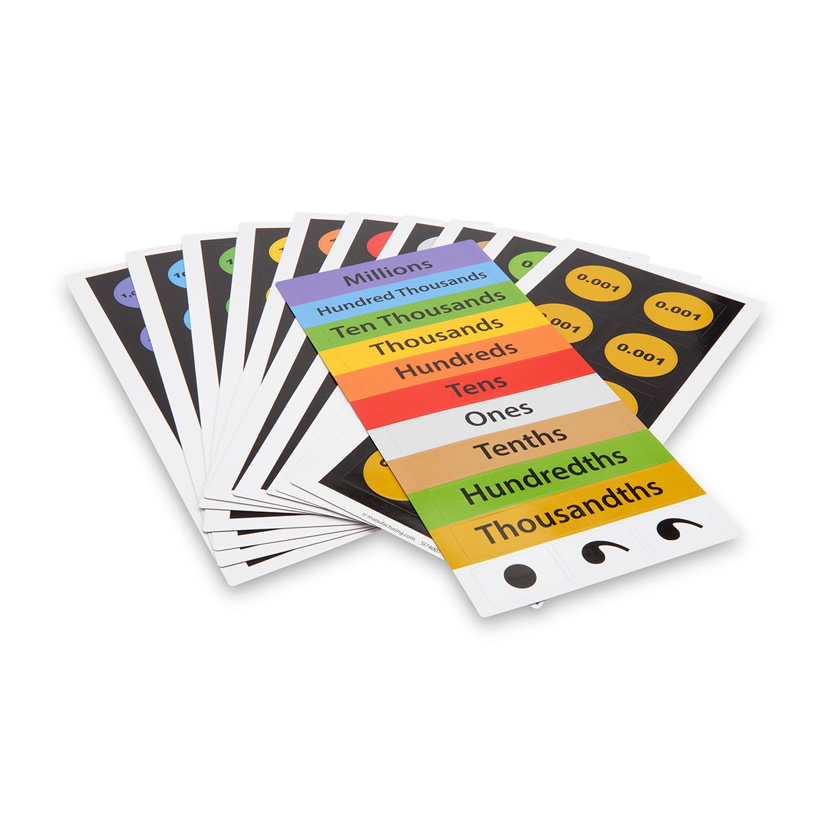 TB26982-Magnetic Place Value Frames Demo - 14 in. x 6.8 in. - Pack of 10