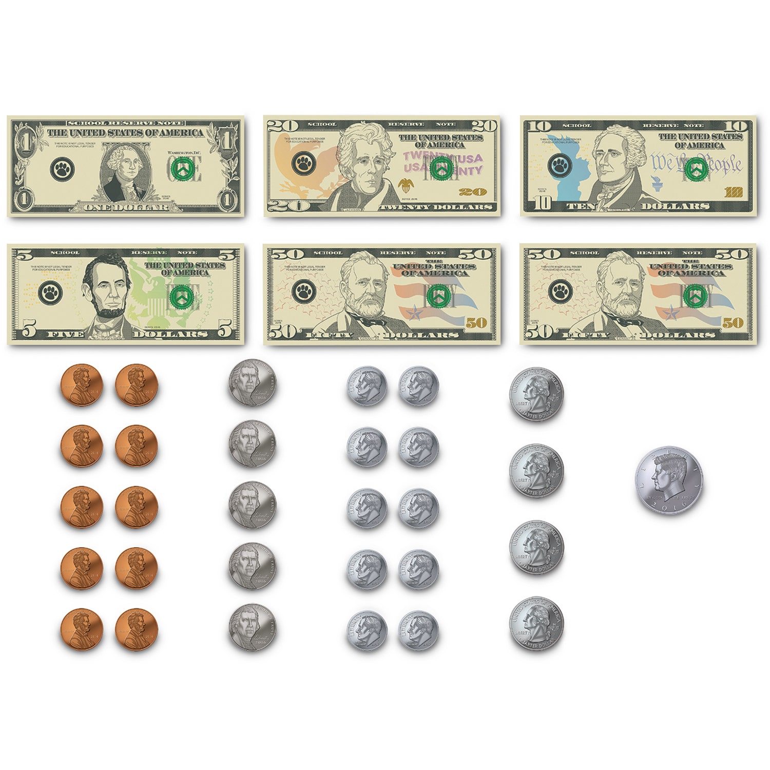 TB27007-Magnetic Money Accents - 42 Pieces