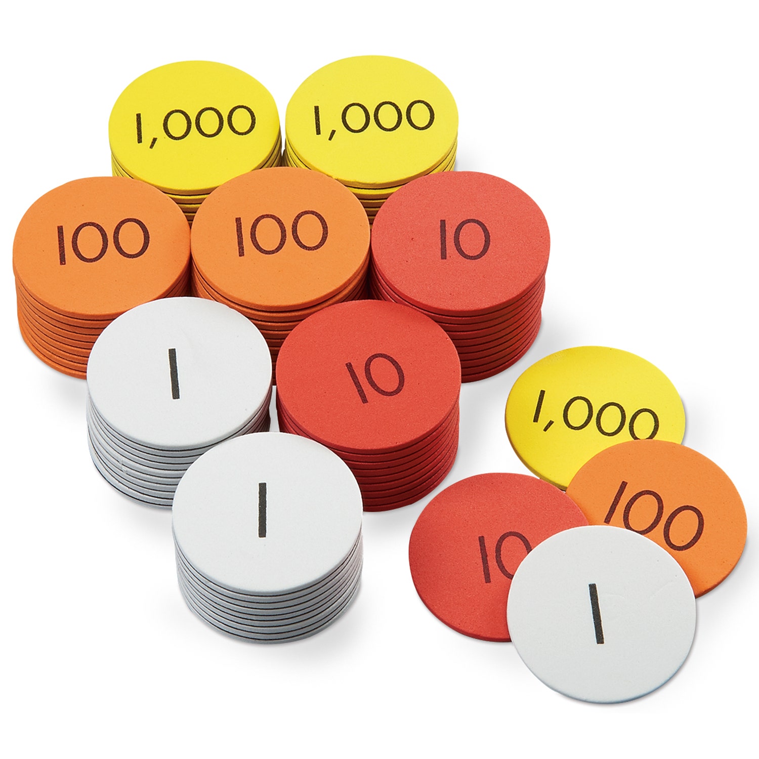 TB27027-Nasco Place Value Disc Complete Classroom Set - 4-Value Set - 1,280 Pieces