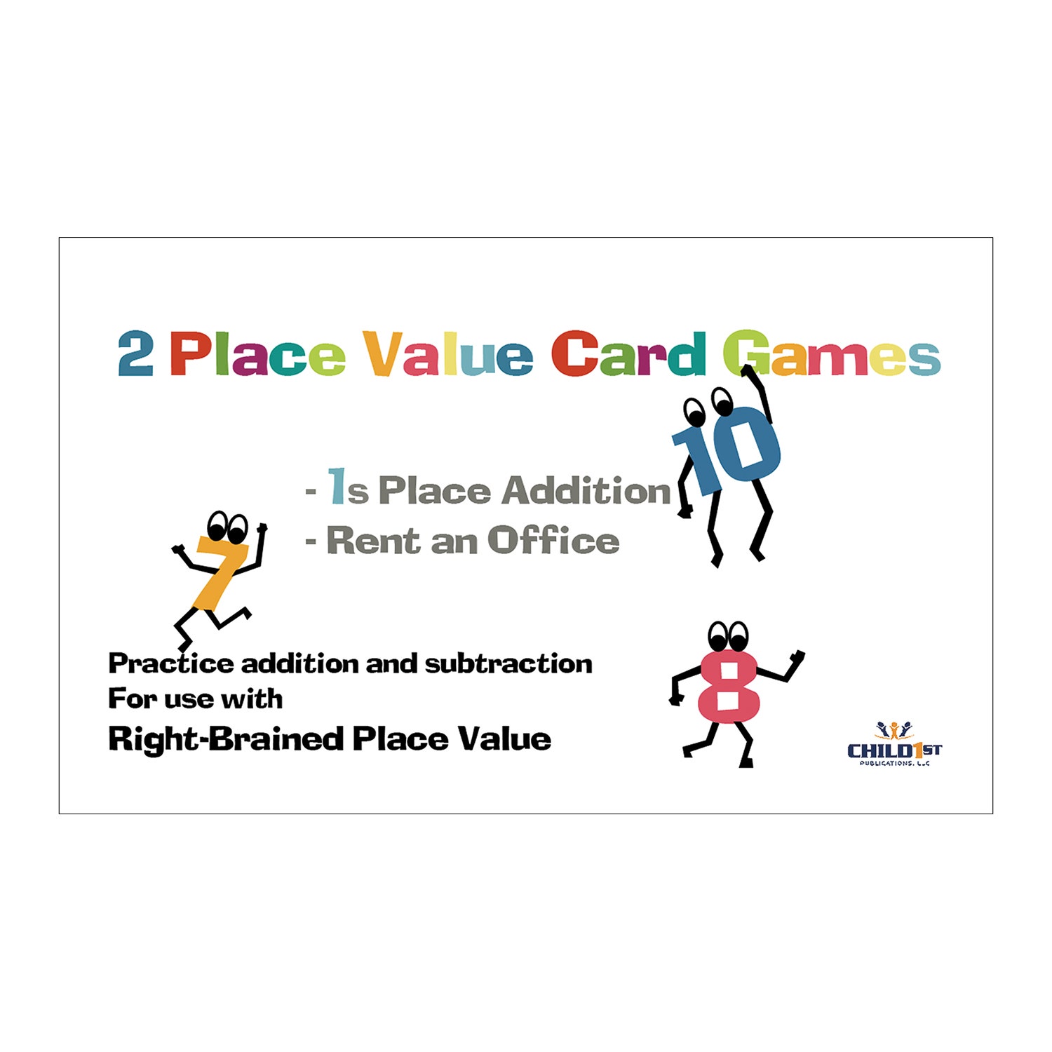 TB27065-Right-Brained Place Value Subtracting 1’s Cards - 4-1/4 in. x 2-3/4 in.