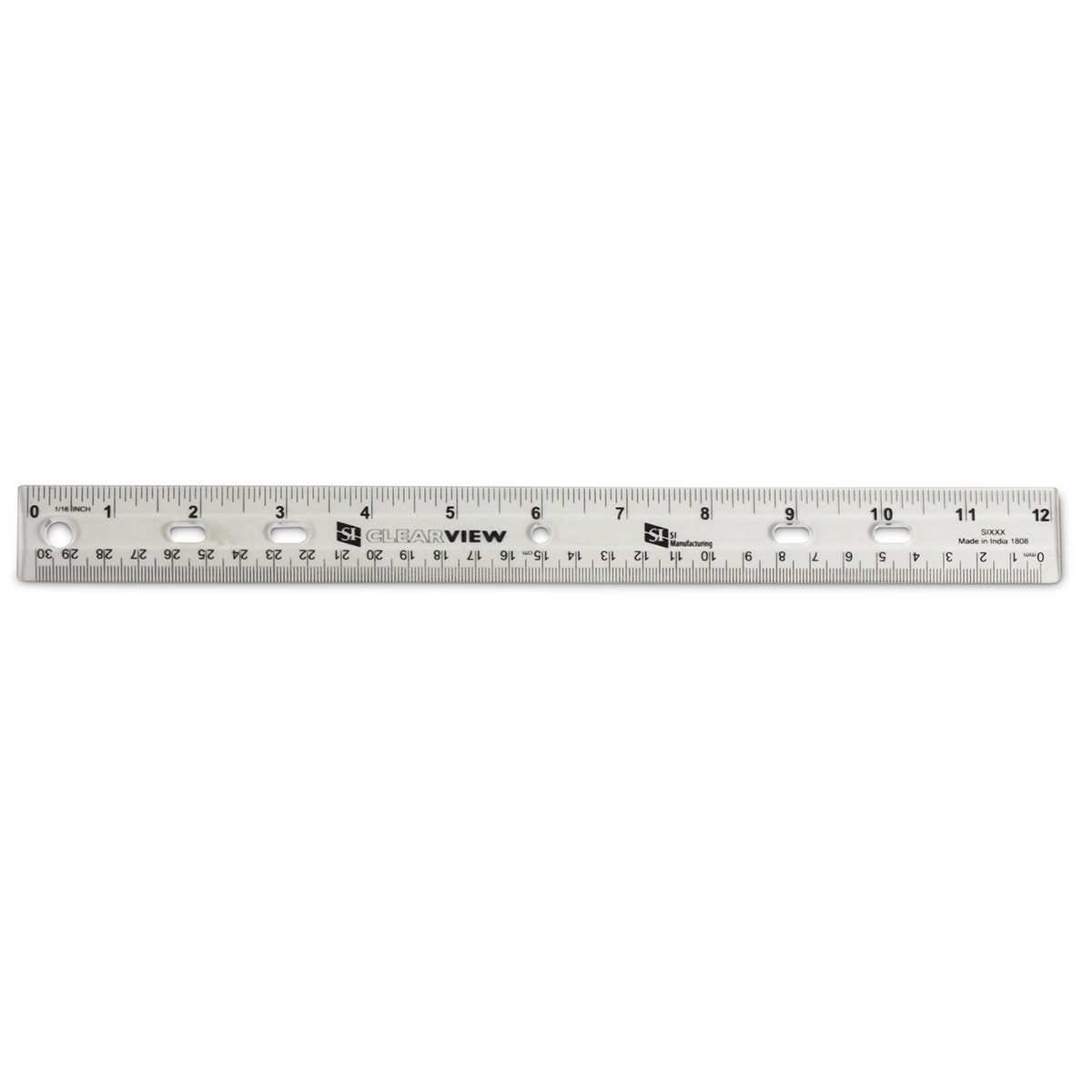 TB27595-Clearview 12 in. Rulers with Binder Holes - Set of 30