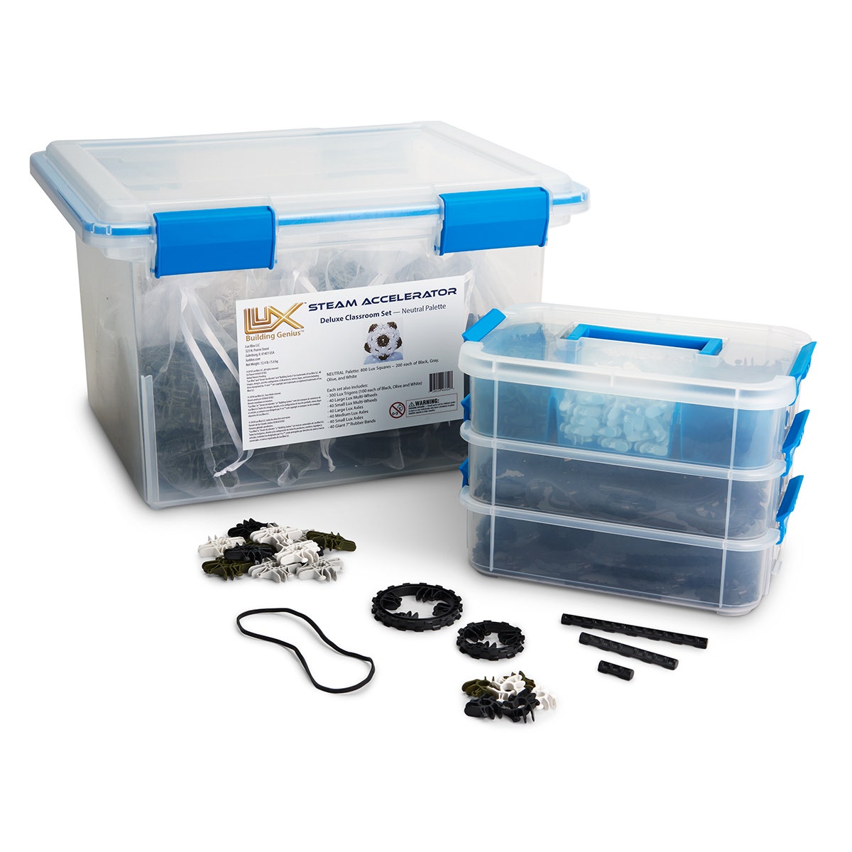 TB27602(A)-Lux Blox™ Lux STEAM Accelerator Deluxe Classroom Set with Neutral Palette