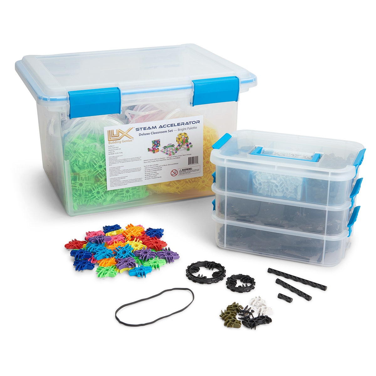 TB27602(B)-Lux Blox™ Lux STEAM Accelerator Deluxe Classroom Set with Bright Palette
