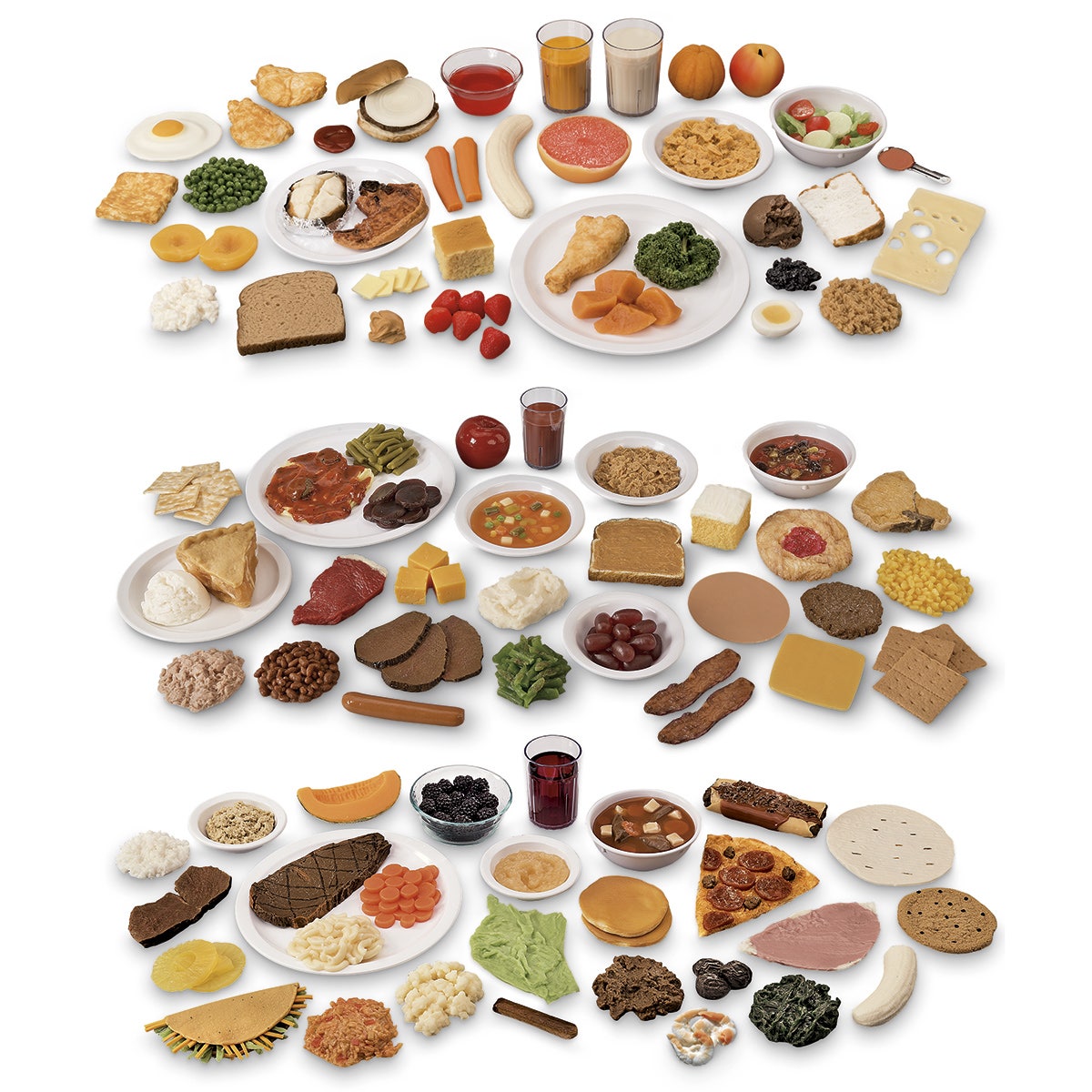 WA03163-Combined Food Replica Packages - No. 1, 2, and 3