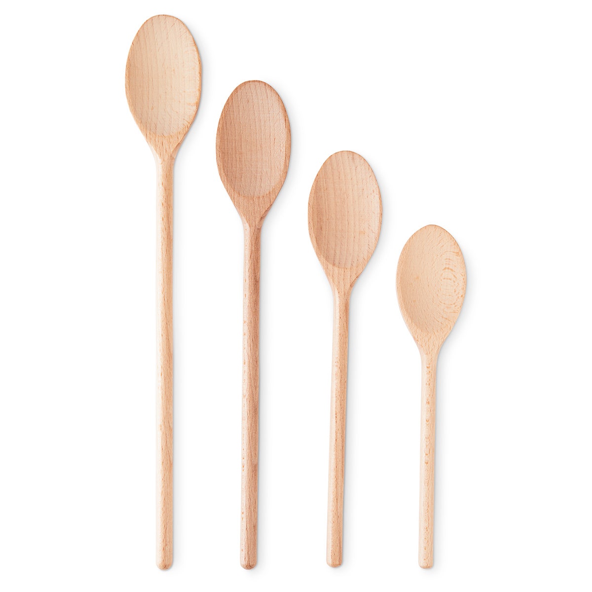WA15524-Set of 4 Wooden Mixing Spoons