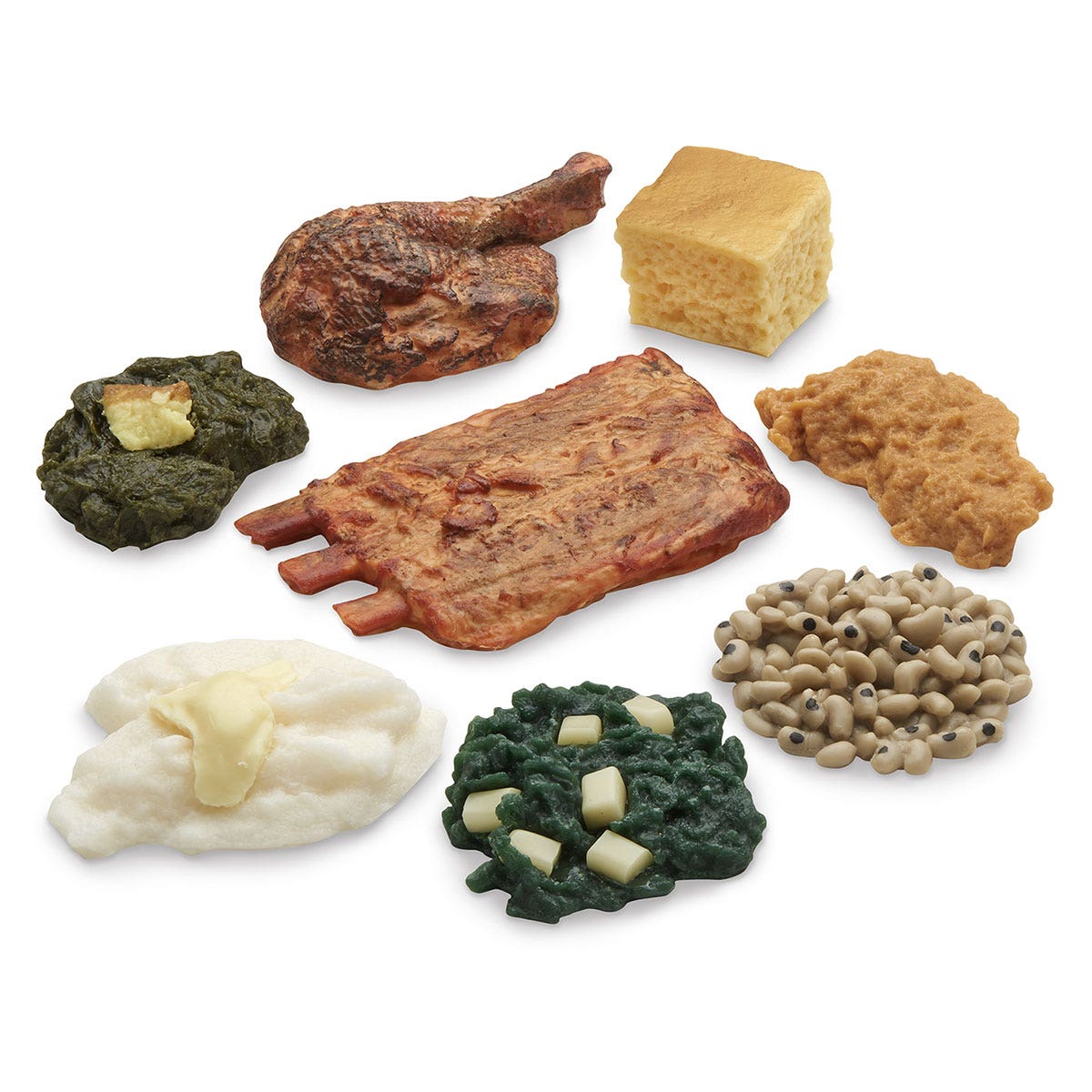 WA19637-American Foods of the South Food Replica Set