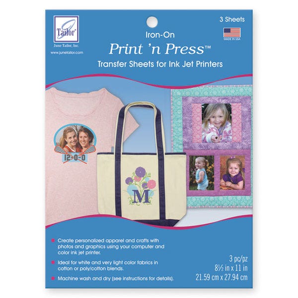 WA19738-Print ‘n Press™ Iron-On Transfer Paper for Ink Jet Printers