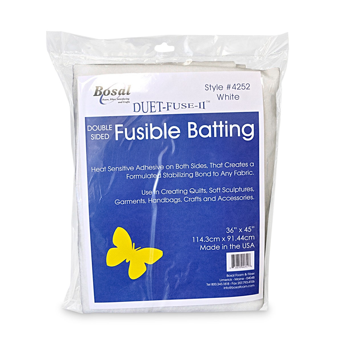 WA21041-Low Loft Fusible Batting - 36 in. x 45 in.