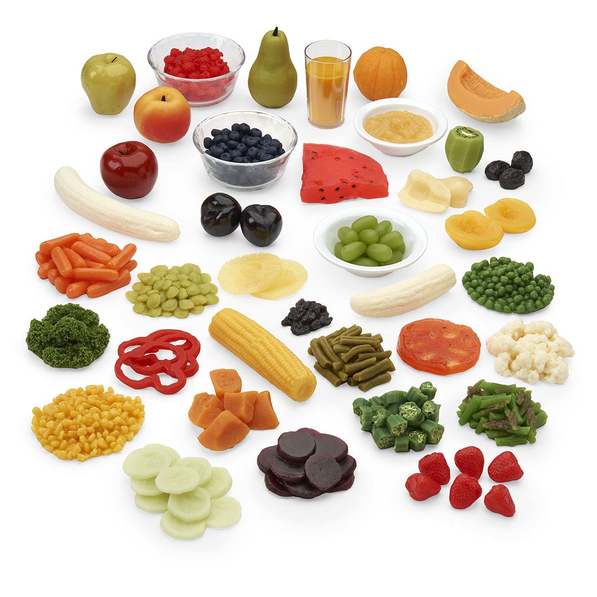 WA24486-Fruit & Vegetable Rainbow Food Replica Kit