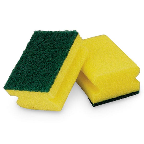 WA27018-Sponge Scrubbers - 2-Pack