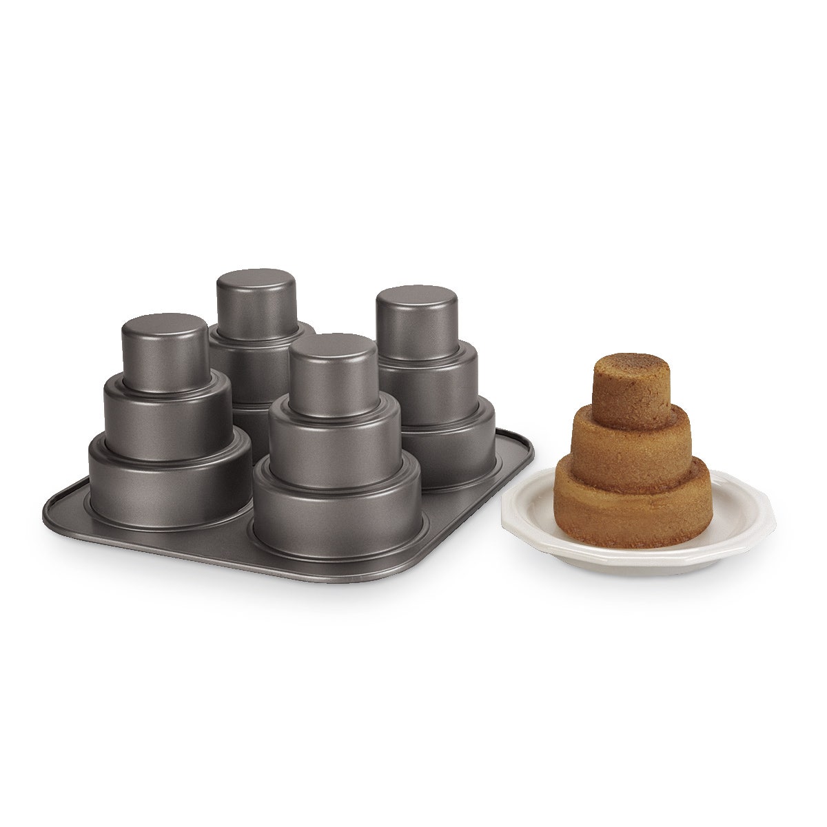 WA27226-Chicago Metallic Multi-Tier Cake Pan