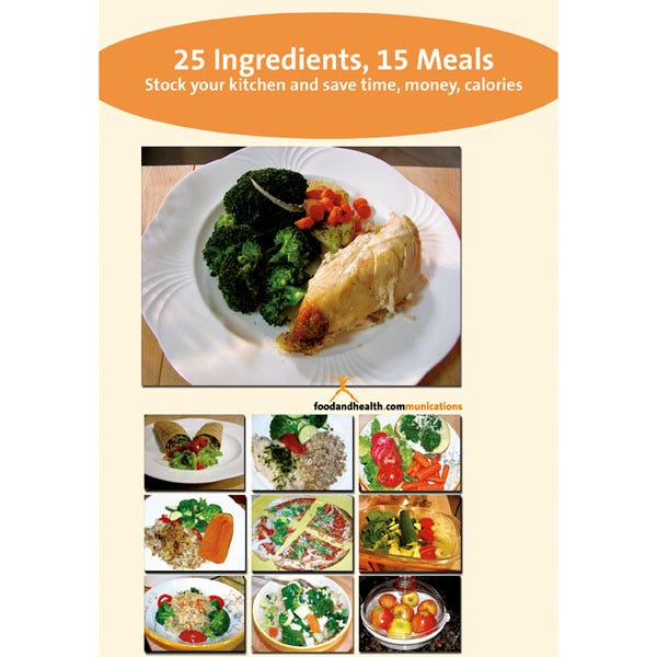 WA28295-25 Ingredients, 15 Fast Healthy Meals DVD & CD-ROM