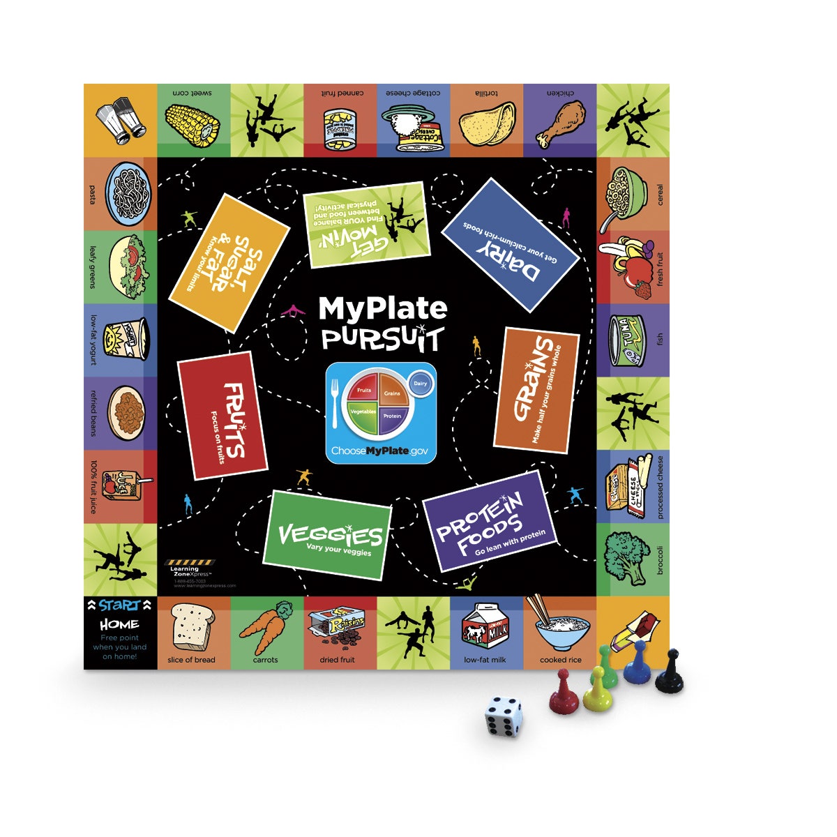 WA29661-MyPlate Pursuit Board Game