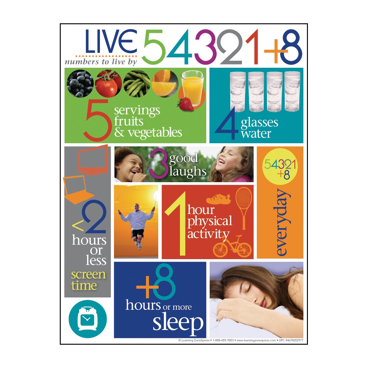 WA30147-Live 54321+8 Tablet - 8-1/2 in. x 11 in. - 50 Sheets