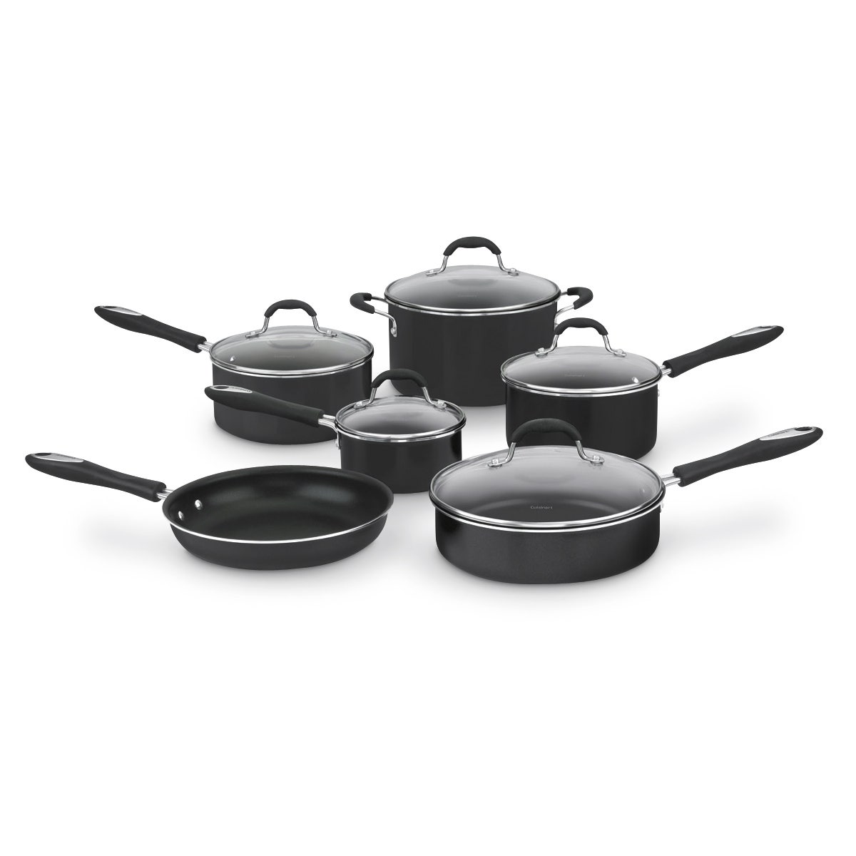 WA31346-Cuisinart® Advantage Nonstick Set - 11-Piece Set - Black