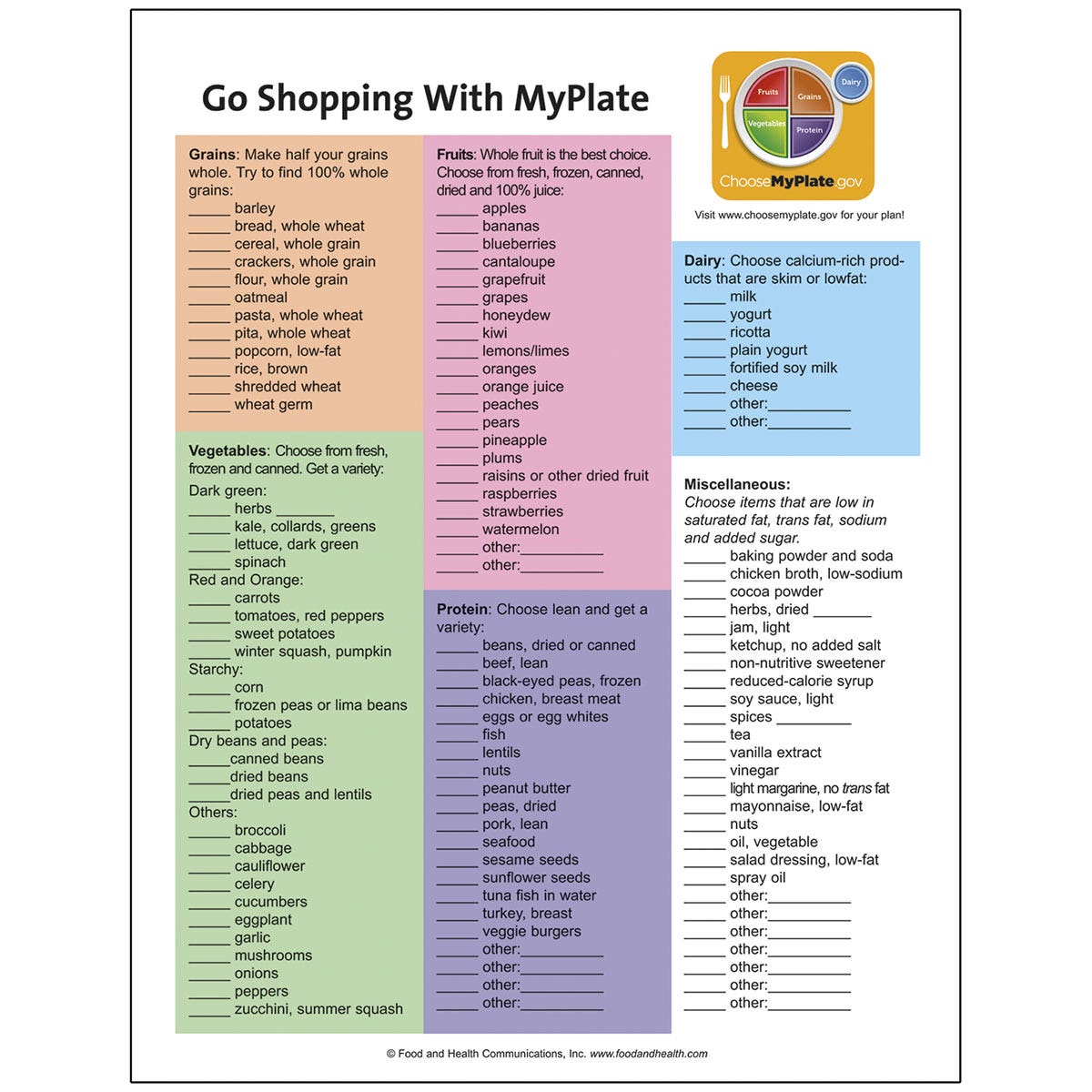 WA32213-MyPlate Shopping List - Tablet