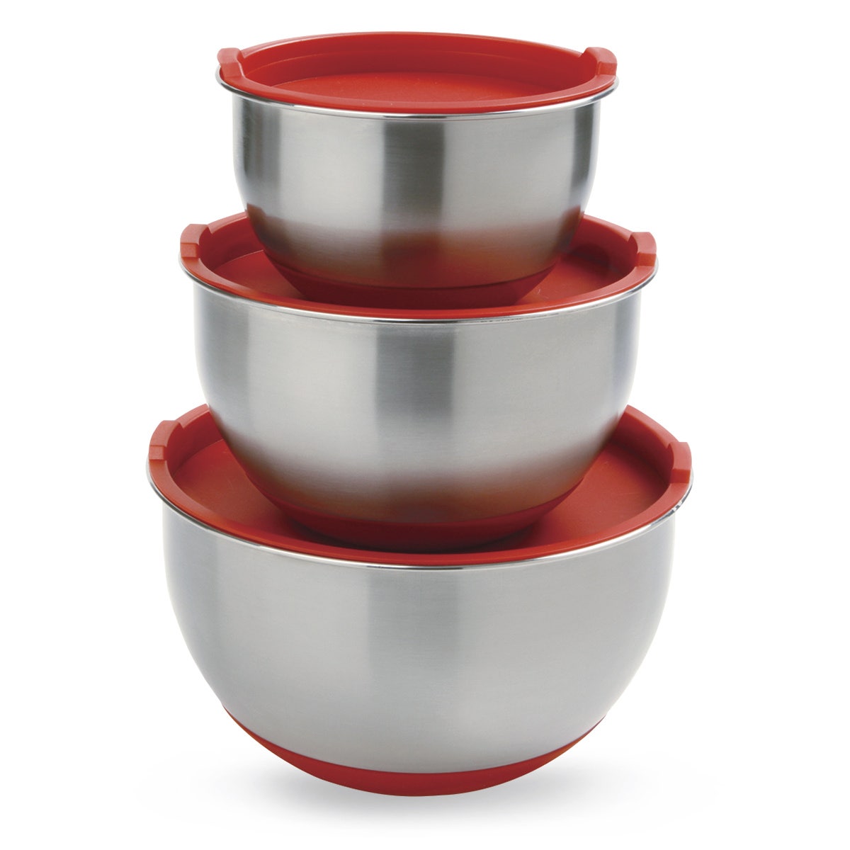 WA32559-Stainless Steel Grip Bowl Set with Lids