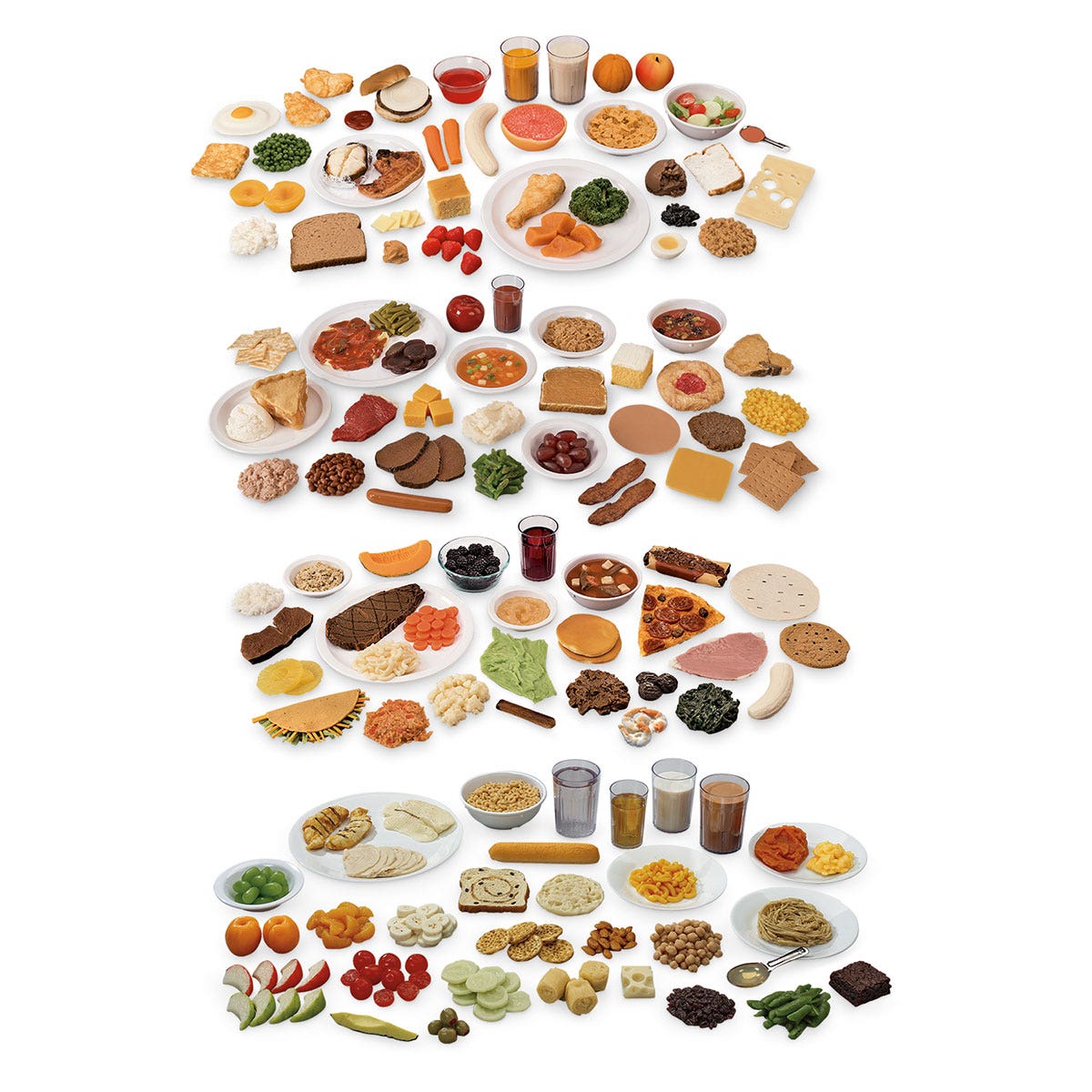 WA33017-Food Replica Combined Packages No. 1, 2, 3, and 4