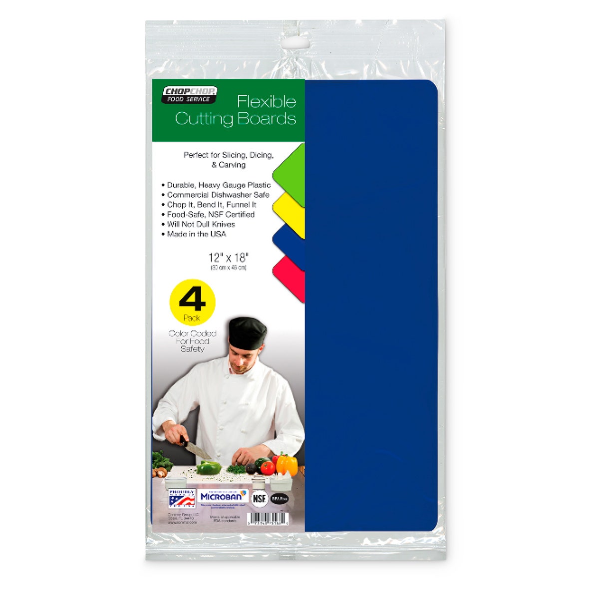 WA33160-Chop-Chop® Colored Flexible Boards - Set of 4