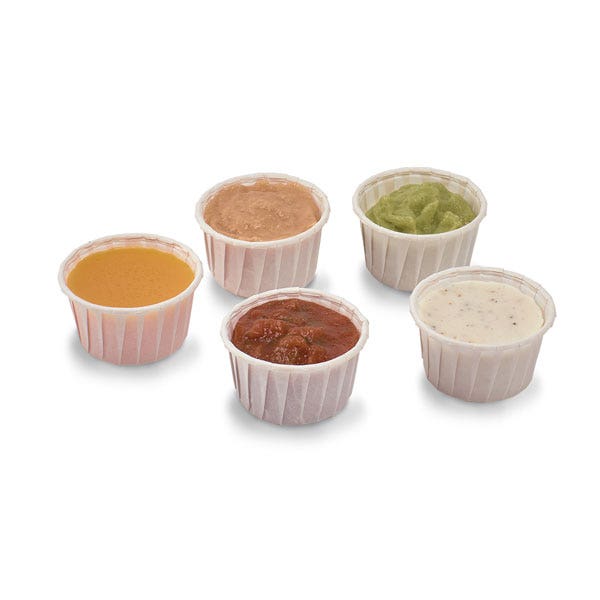 WA33828-Nasco Dipping Sauces Food Replica - Set of 5