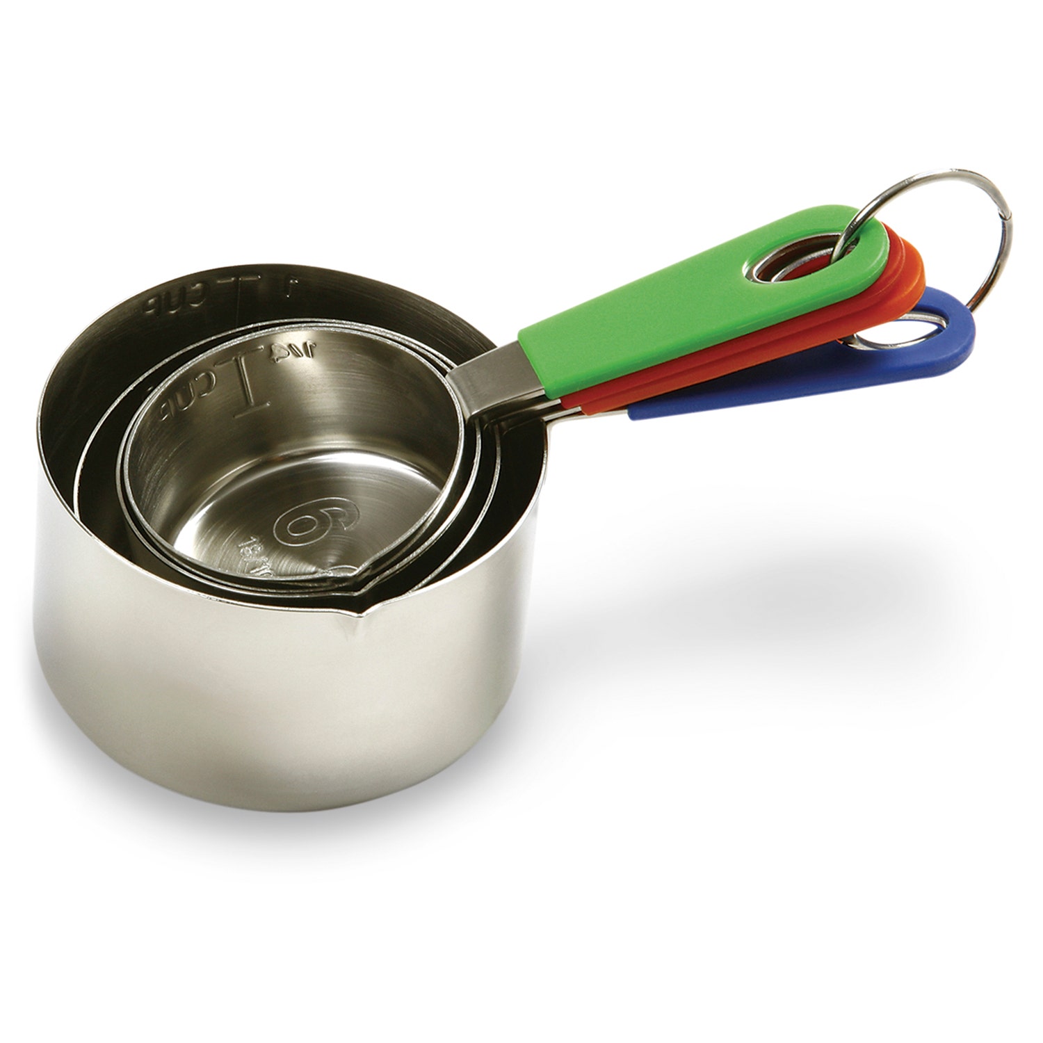 WA34083-Stainless Steel 4-Piece Measuring Cups Set