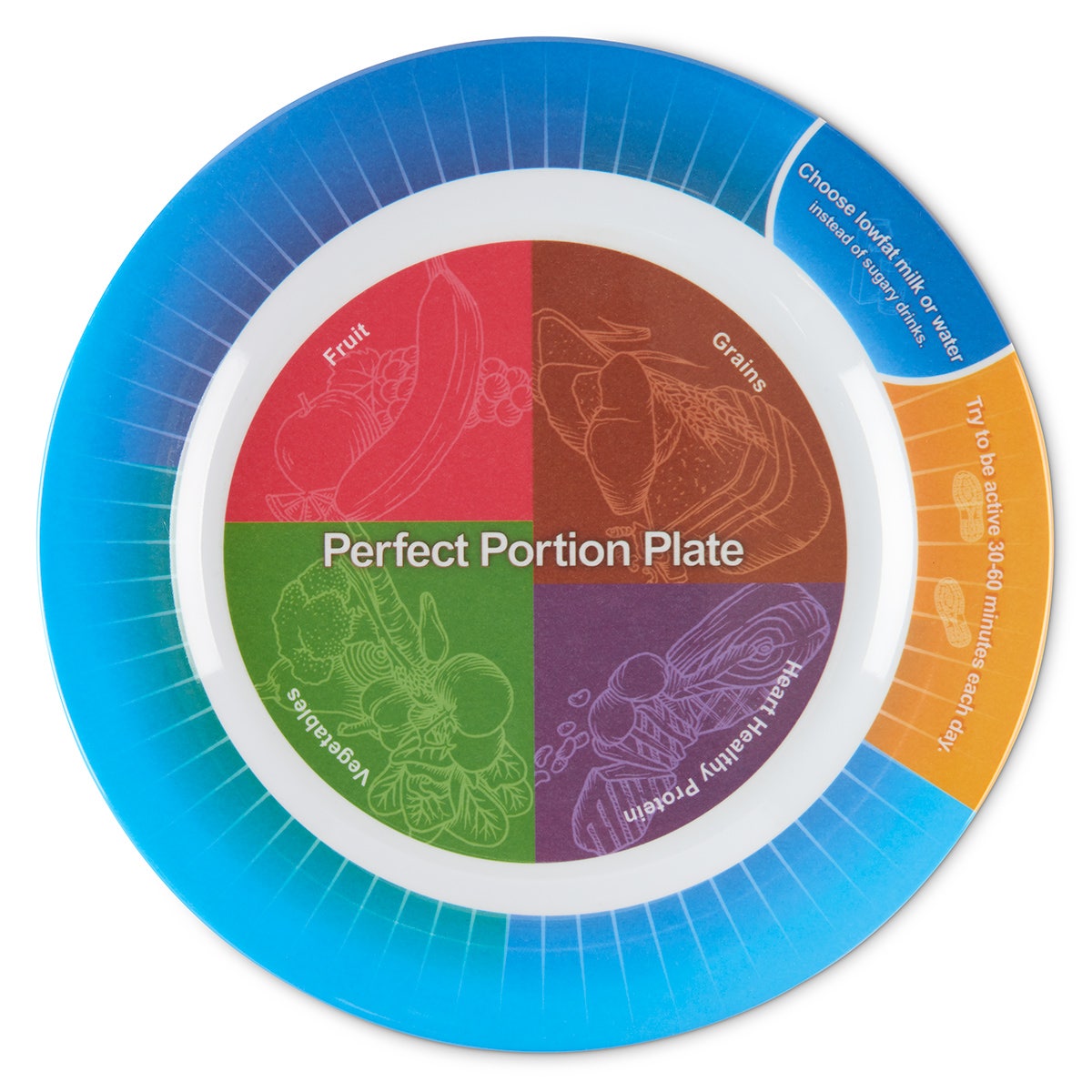 WA34516-Portion Control Plate - 9-3/4" dia.