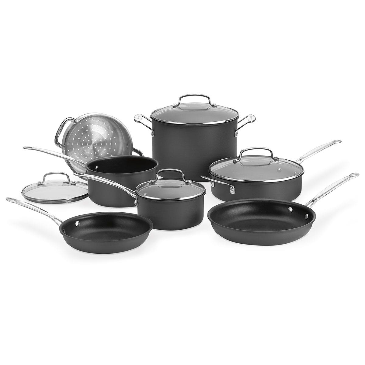 WA34592-Cuisinart® Chefs Classic™ Nonstick Hard Anodized Cookware - 11-Piece Set