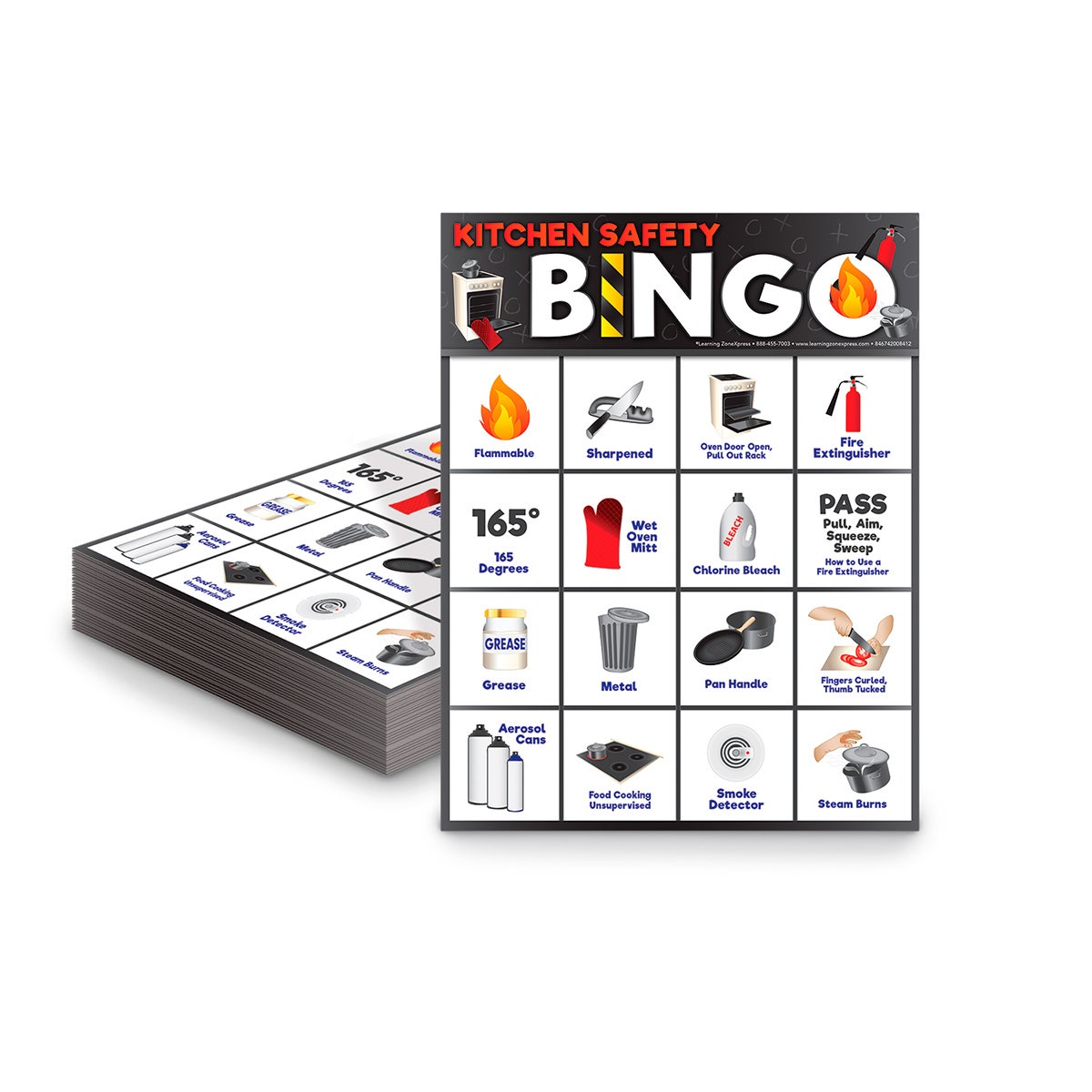 WA35081-Kitchen Safety Bingo Cards