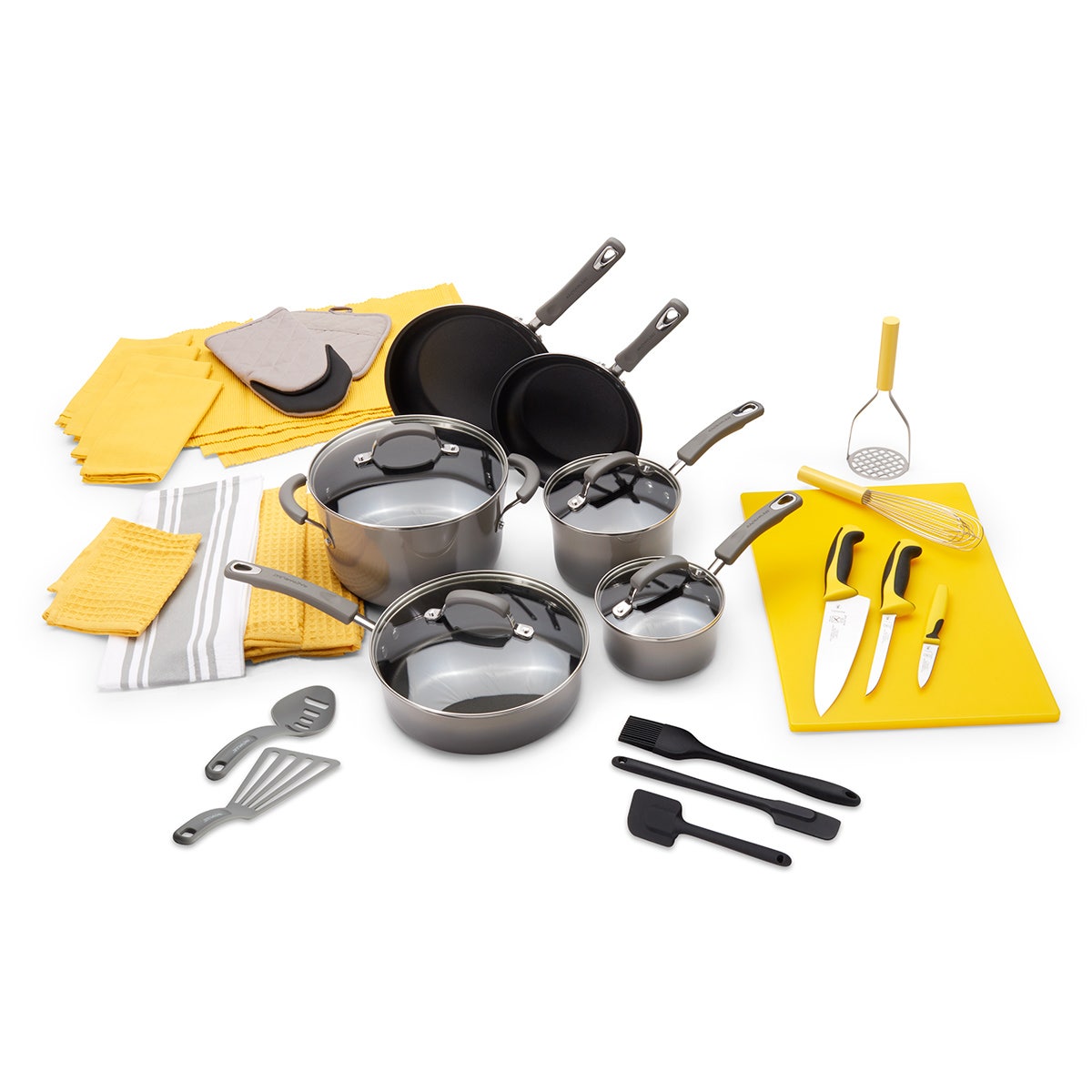 WA35459-Nasco Color-Coded Kitchen Kit - Yellow/Gray