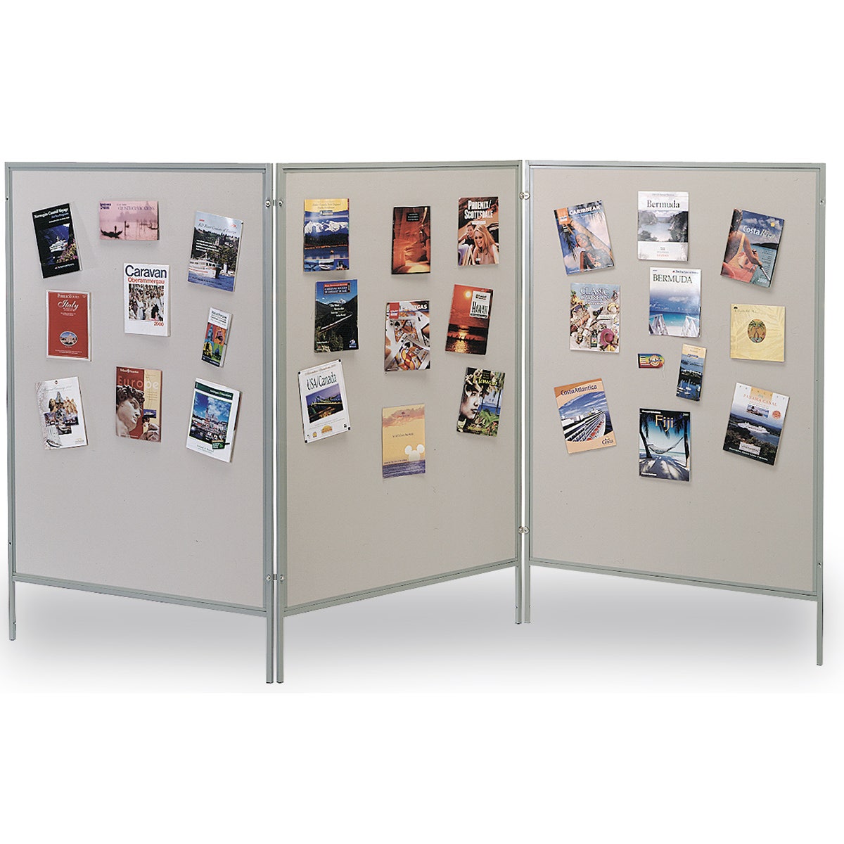 Z16068(A)-The Miller Group Multiplex® Display and Exhibit System - Gray Vinyl-Covered Panels