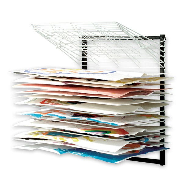 Z30442-Copernicus Educational Wall-Mount Drying Rack - 20-Shelf