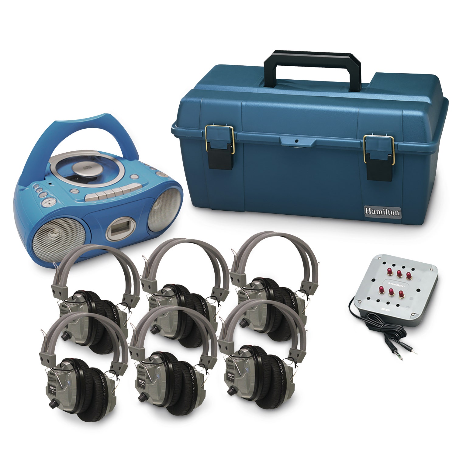 Z40359-Hamilton™ Deluxe Bluetooth CD and Cassette Boom Box Listening Center