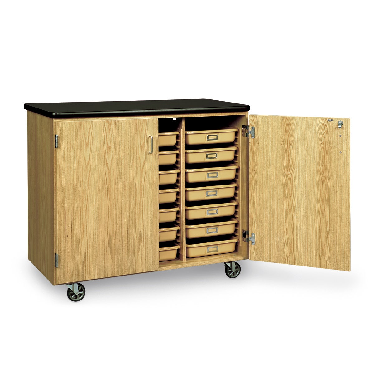 Z40520-Mobile Tote Tray Storage Cabinet