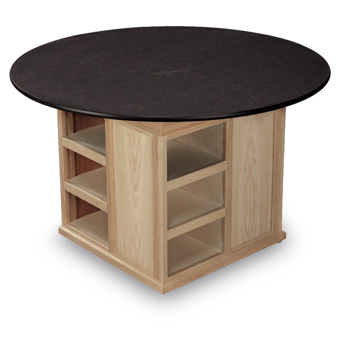 Z42356-Pepco 48 in. Diameter Activity Table - Black Solid Phenolic Top