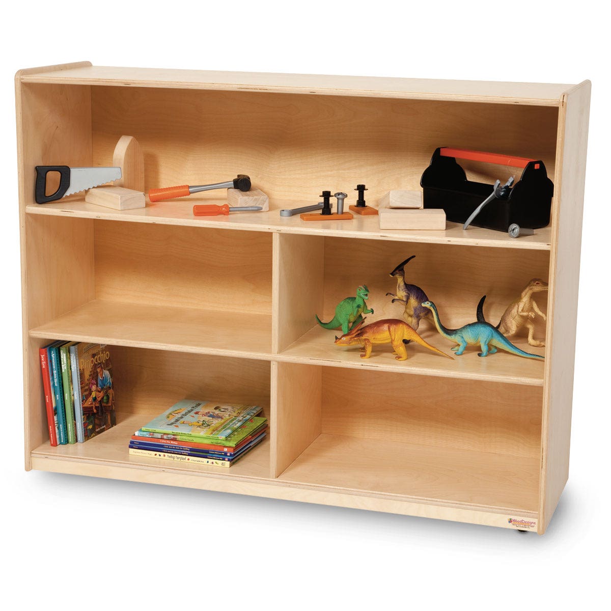 Z46350-Contender™ Divided Three-Tiered Storage Shelf - 12 in. D x 46-3/4 in. W x 33-7/8 in. H
