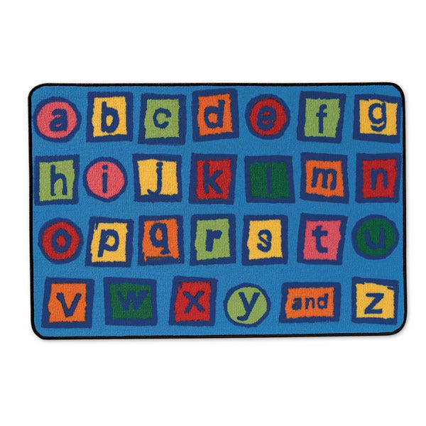 Z47185(A)-Kids Value Rugs™ - 3 ft. x 4 ft. 6 in. - Alphabet Blocks