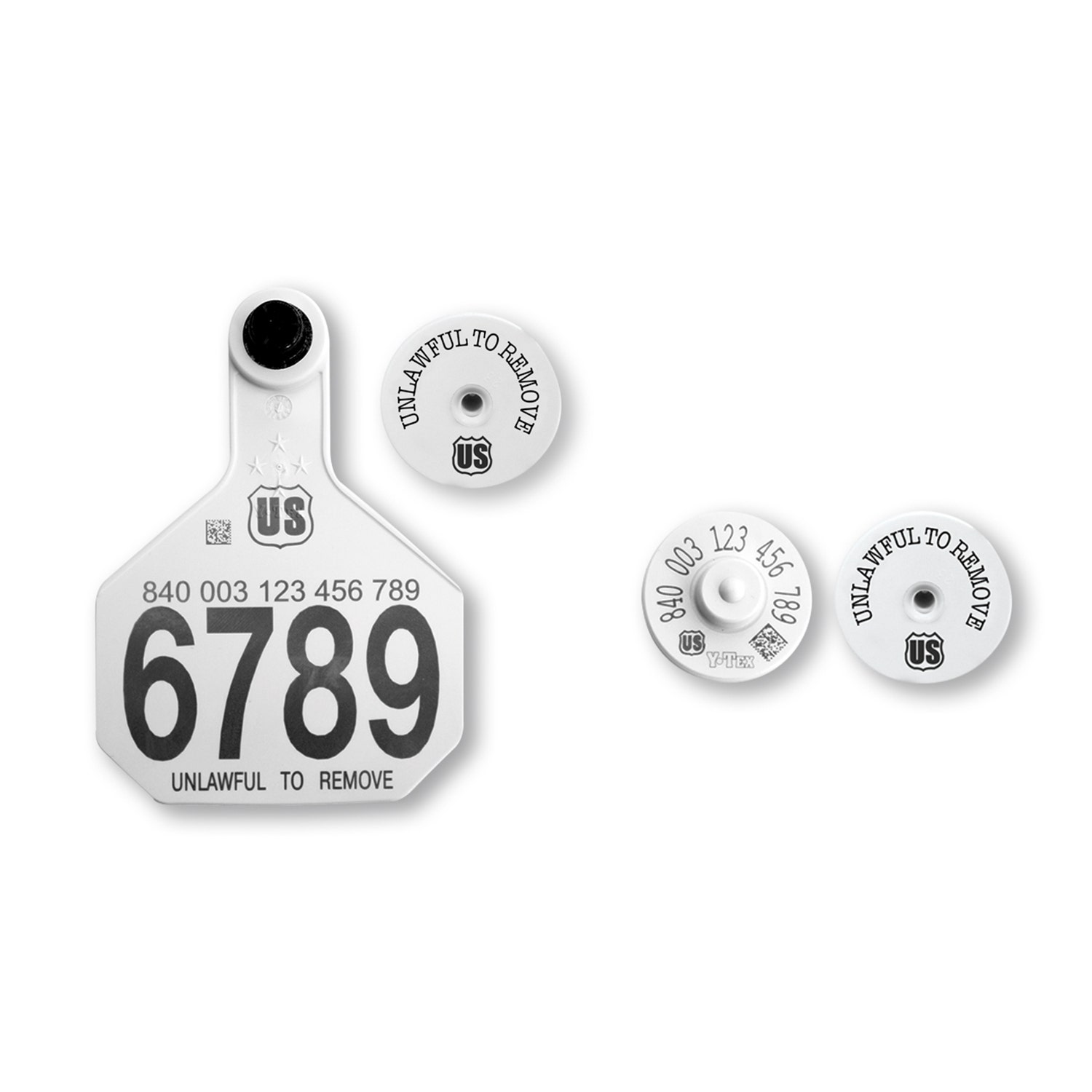 Z47276-Y-TEX® 840 HDX Official RFID Button and Panel Tag Matched Set