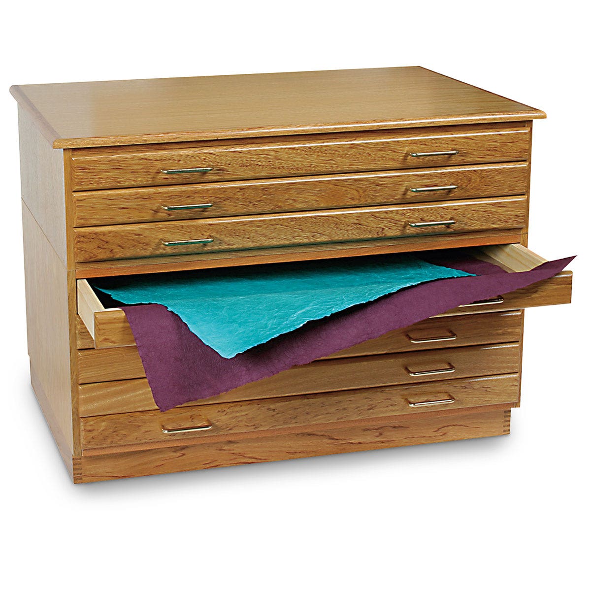 X0000Z47765-Jack Richeson® Oak Flat File with Drawers