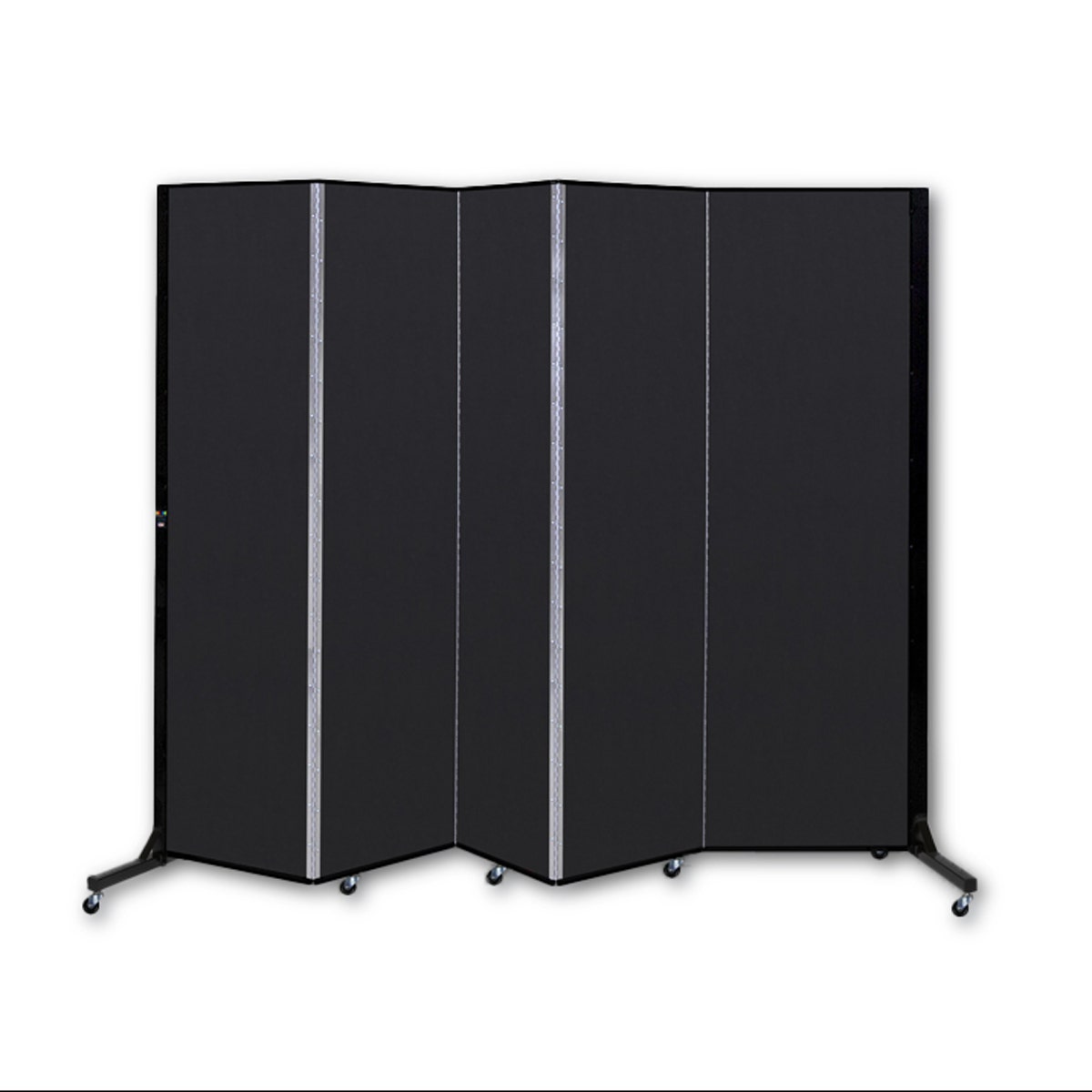 Z48595(D)-Light-Duty Room Divider - Five Panels - Black