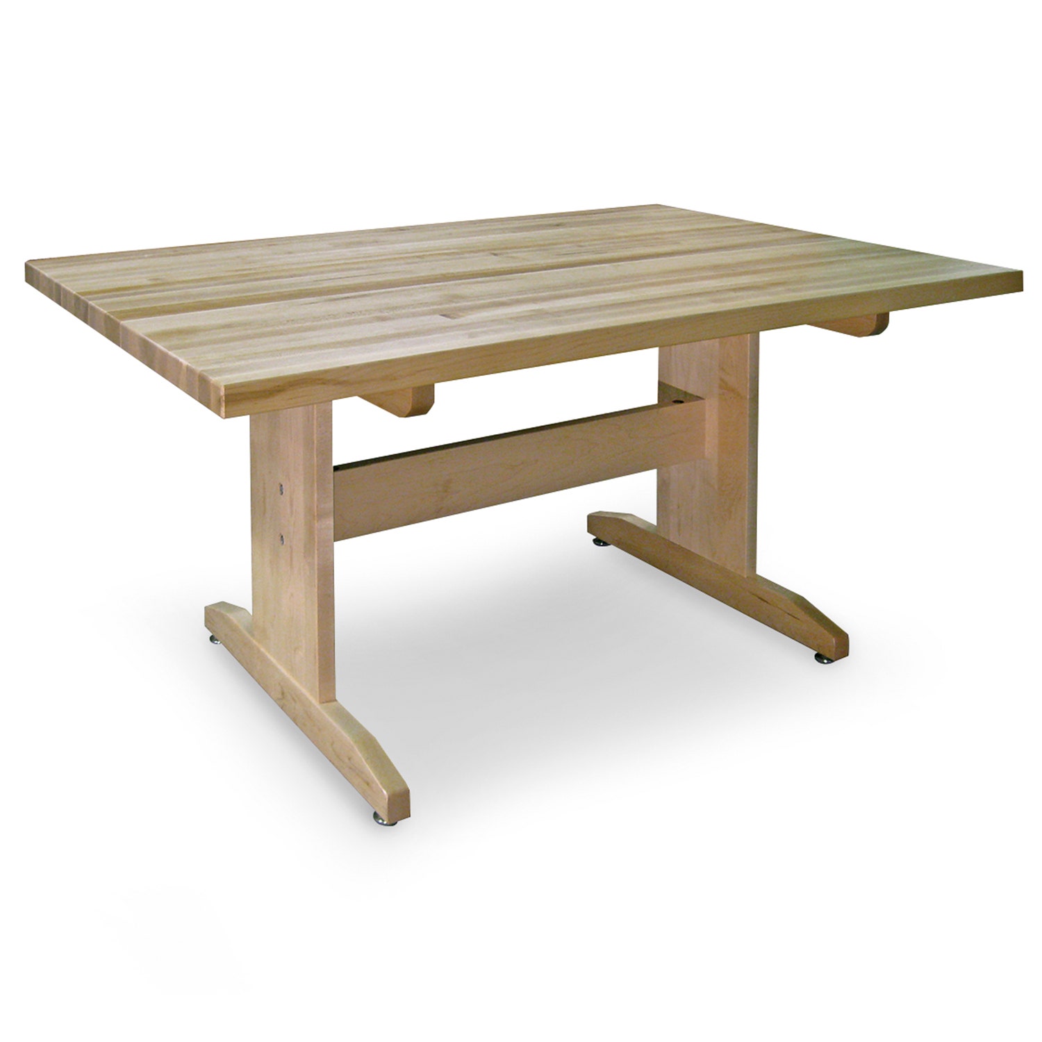 Z50178-Hann, Straight-Leg Maple Art Table - 60 in. W x 42 in. D x 30 in. H