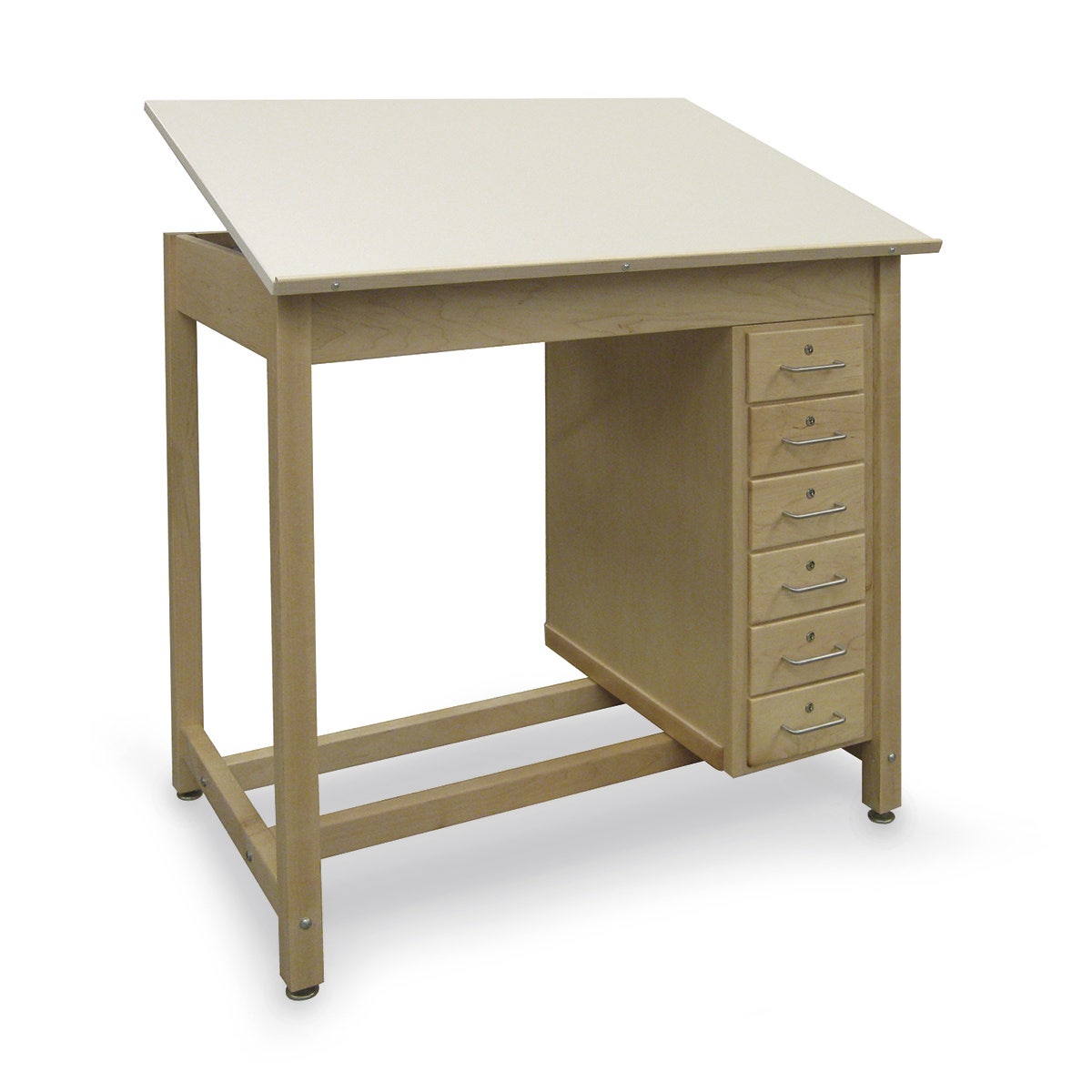Z50193-Hann, Drawing Table with Adjustable Top and Locking Storage - 30W x 42D x 39H