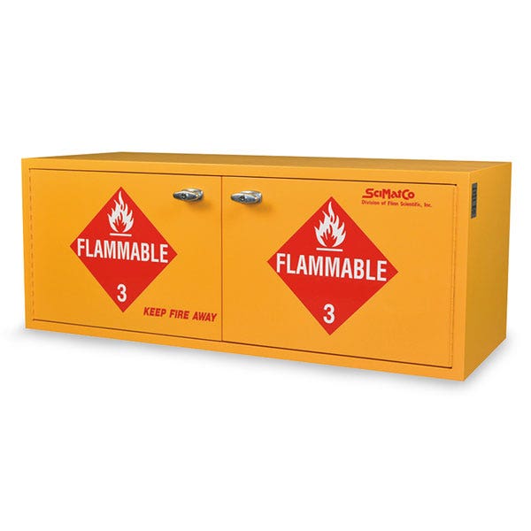 Z50260-SciMatCo Flammables Modular Stacking Cabinet - 20 x 1 Gallon Capacity - Self-Closing Door