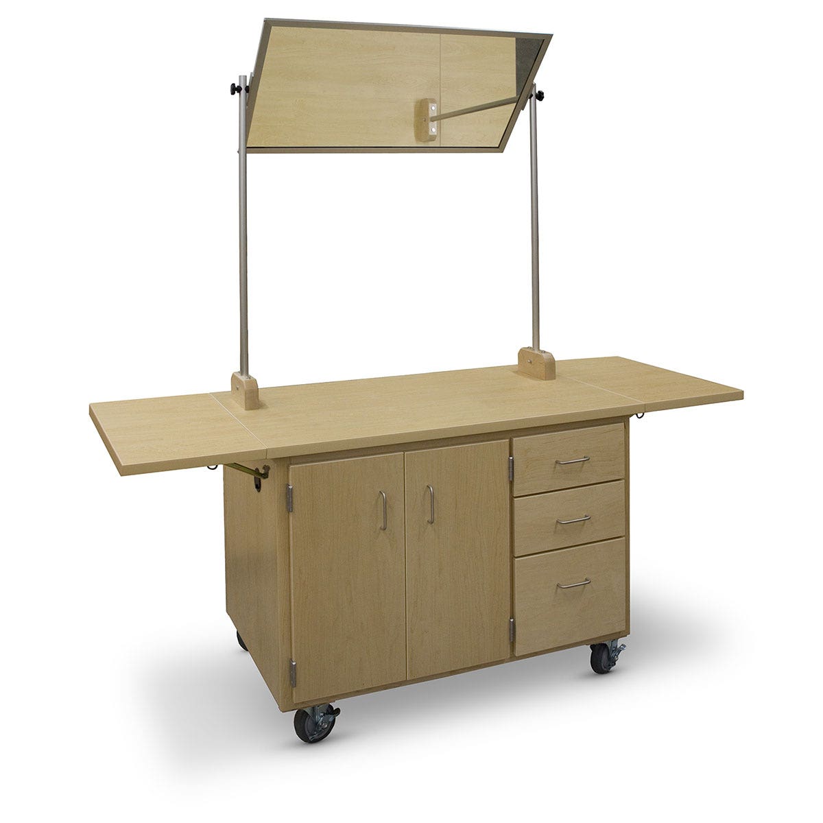 Z50636-Nasco Exclusive by Hann, Mobile Demonstration Table with Mirror - 52L x 30W x 36H