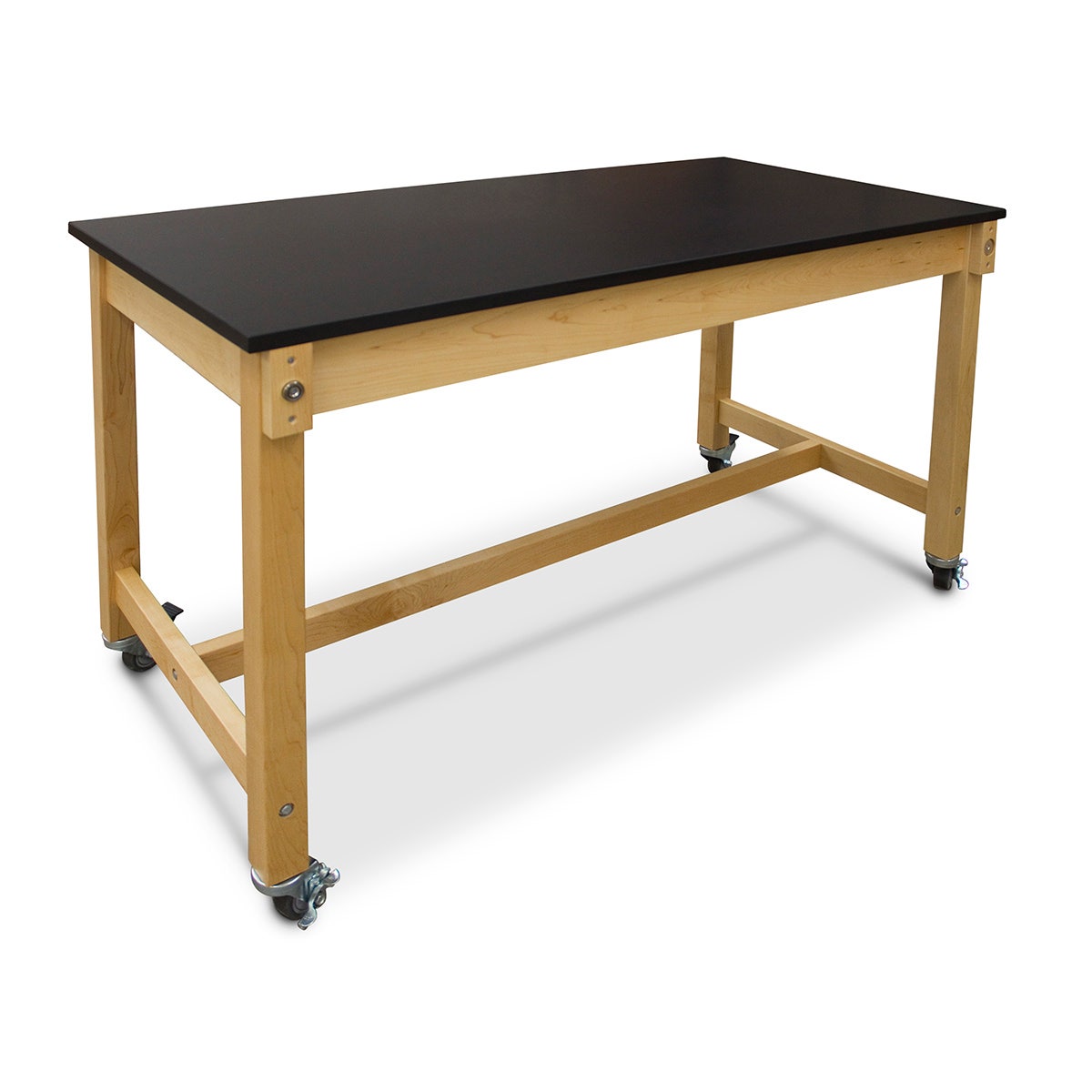 X0000Z51233-Hann Maple Mobile Project Collaboration Table - Epoxy Resin Top