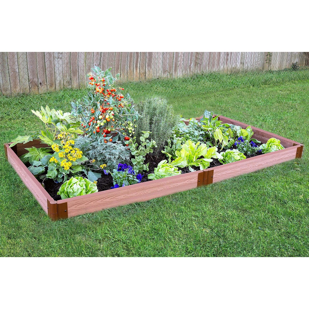 Z51725-Classic Sienna Raised Garden Bed - 4 ft. x 8 ft. x 5-1/2 in.